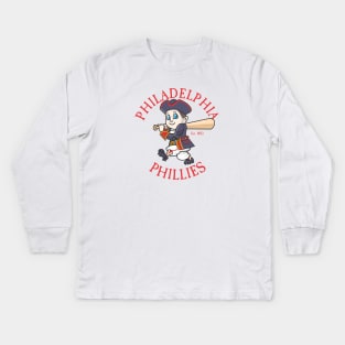 Phillies Phil Kids Long Sleeve T-Shirt